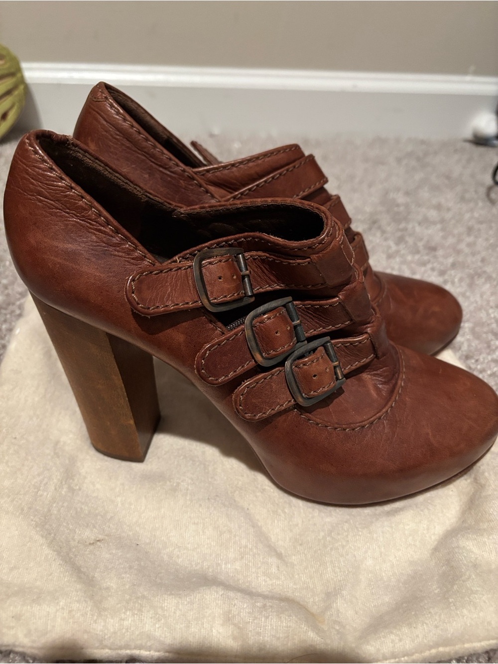 Chloe vintage Silverado platform booties - Picture 2 of 6